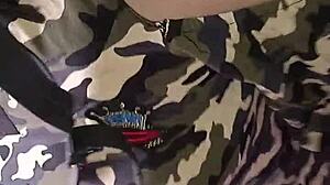 What Happens When the Latina Soldier Sucks Commander's Huge Cock?