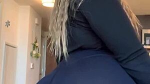 Pawg Rips Pants Stretching Her Massive Ass And Tits