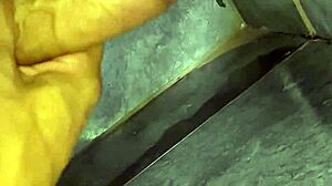 tasty cuckold cumshot explodes in work bathroom