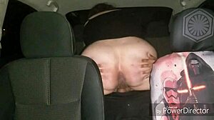 bbw rides fat cock outdoors car ride
