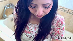 bathroom sneak fuck best friend's shy latina gf creampie