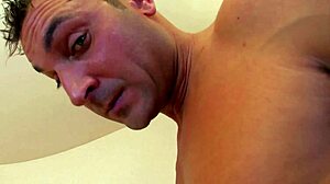 curvy mommy in fishnets rides cock doggystyle on bed...