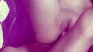 Petite Mexican Girlfriend with Tight Pussy and Natural Tits Swallows My Cum in Her Room POV