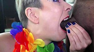 blonde slut screams for dp threesome prolapse gape!!