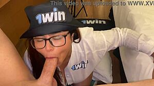 colombian milf bitch delivers lazy deepthroat blowjob before creampie finish