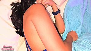 Stepdad's Bed: Fucking His Latina Girlfriend Doggystyle Ride