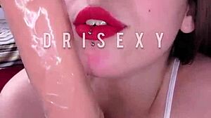 skinny latina tight ass gapes 22cm ahegao dildo suck cowgirl ride