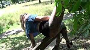 Risky Outdoor Bareback With Hot German Blonde Milf