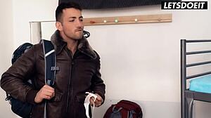 roommate seduces cute teen lady dee into spooning orgasm