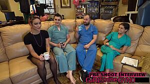 channy crossfire spreads wide for checkup