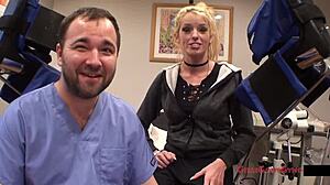 Tampa University Entrance Physical Blonde Big Tits Skirt Spreading Bella Ink