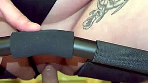 ridin dick onna sex chair but it keeps slippin off my wet shaved pussy ugh