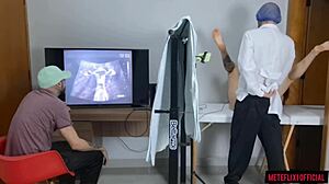 corno takes wife to shady gyno doctor for secret hospital exam ultrasound cuckold