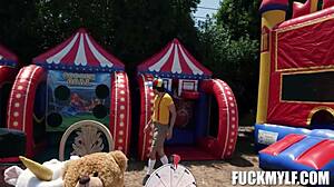 ricky wrestles bella strongest carnival babe in passionate holiday fuck