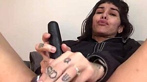 french cutie 😍 huge dildos deep anal squirt private homemade show 💦🍑