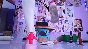 Mexican Trans Anal Training Gaping Toy Monster Cock Orgy