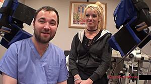 Tampa University Entrance Physical Blonde Big Tits Skirt Spreading Bella Ink