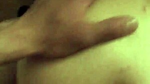POV pounding roommate's horny girlfriend bent over bed for creampie finish