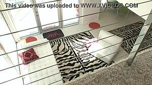 Adrianna Nicole Kneels Shower for Big Tits DP Threesome Pound
