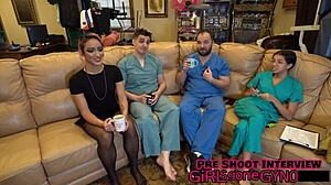 channy crossfire spreads wide for checkup