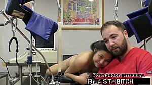 Raya Nguyen moans as pussy creampied in close-up POV