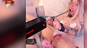 bdsm cosplay girl toys ass with dildo and vibrator