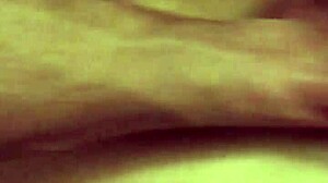 POV pounding roommate's horny girlfriend bent over bed for creampie finish