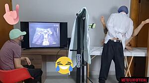 corno takes wife to shady gyno doctor for secret hospital exam ultrasound cuckold