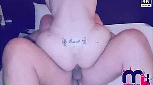Thick cock footjob turns into hard pussy fuck