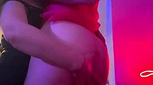 trans girlfriend rams sexy neighbor's mouth then anal while masturbating
