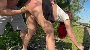 Submissive Wife Spanked Fisted at Crowded Subway