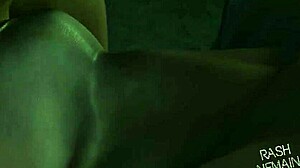 Harley's Secret Self-Touch During Oral Indulgence