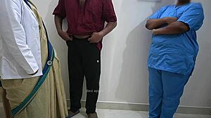 andhra lady doctor flashes pussy to satisfy urges before patient