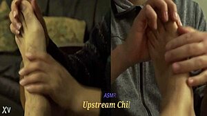 masaje de pies asmr with footjob vibes 😍👣💦