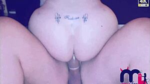 Thick cock footjob turns into hard pussy fuck