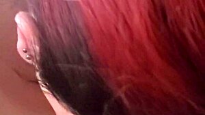 MTF Asian Redhead Shemale Trap Impregnablelexa Deepthroats Wolfdaddy901's Dick, Rides Cowgirl to Anal Bareback Creampie!