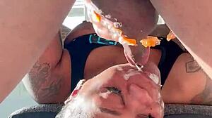 ebony braids babes gag on bbc in sloppy compilation