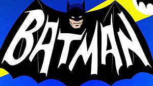 granny carmens catwoman cleans bruce waynes cock with her tongue