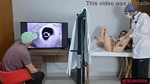 corno takes wife to shady gyno doctor for secret hospital exam ultrasound cuckold