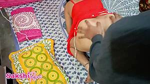 desi bhabi moans through indian christmas quickie with dirty talk and creampie