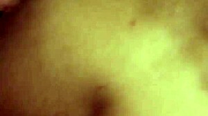 POV pounding roommate's horny girlfriend bent over bed for creampie finish