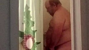 cleaning lady showers off after vacuum cleaner fun time
