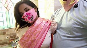 Saree Indian Housewife Sucks and Rides Desi Cock Hard!