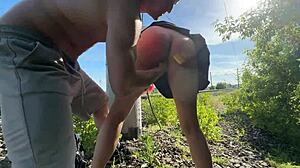 Submissive Wife Spanked Fisted at Crowded Subway