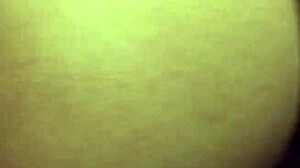 POV pounding roommate's horny girlfriend bent over bed for creampie finish