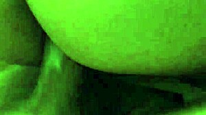 POV pounding roommate's horny girlfriend bent over bed for creampie finish