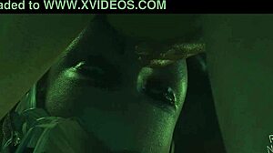 Harley's Secret Self-Touch During Oral Indulgence