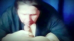who wouldn't crave sucking that huge milky cum load down?