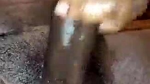 strokin my big black monster cock till i scream and cum hard in bedroom