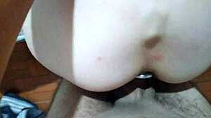 Magrinha Begs for Huge Cock in Tight Ass Gape